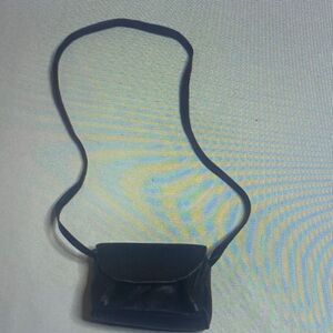 Elegant Black Leather Crossbody Bag